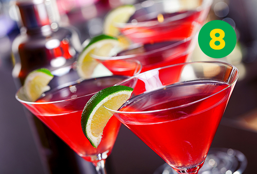 Astuce de No&euml;l #8: Cosmopolitain, le cocktail pr&eacute;f&eacute;r&eacute; de la m&egrave;re No&euml;l