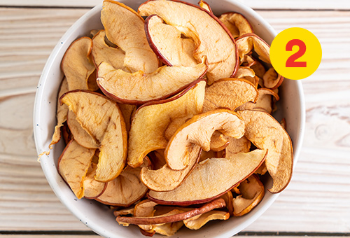 Dried apples for anyone with a sweet tooth