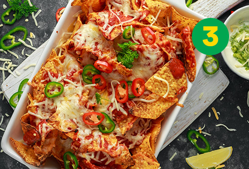Idée #3 pour pour le match: Nachos v&eacute;g&eacute;