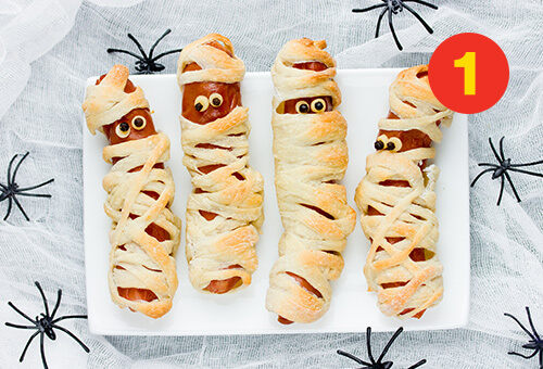 Mummy hot dogs