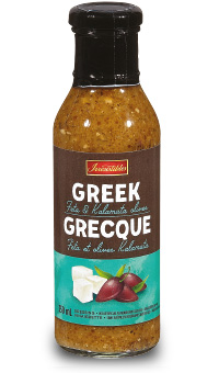 Suggestion 4: Voyagez dans le confort de votre cuisine avec la vinaigrette Grecque f&ecirc;ta et olives Kalamata