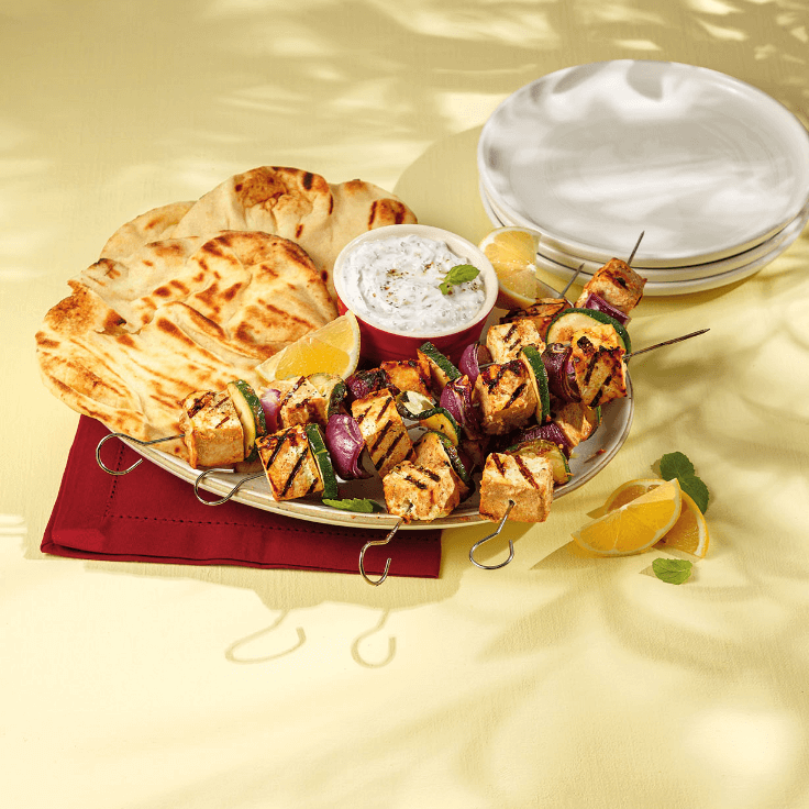 brochettes de tofu style tandoori