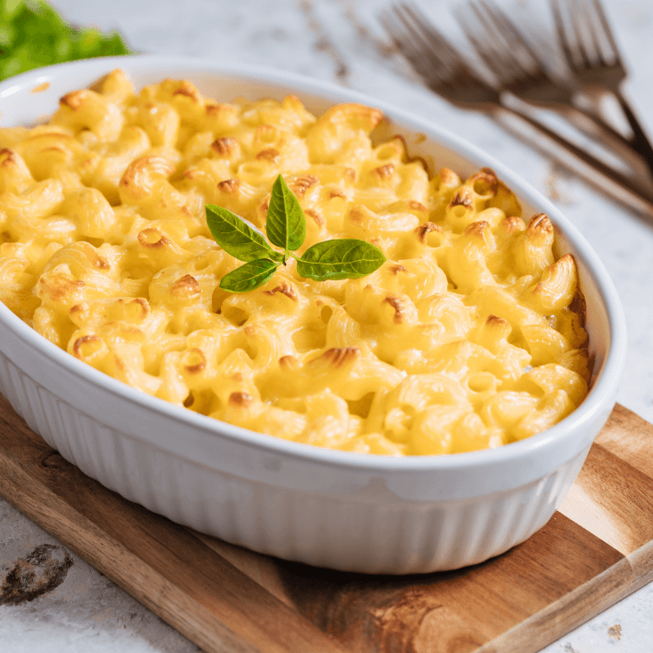 Three-cheese macaroni