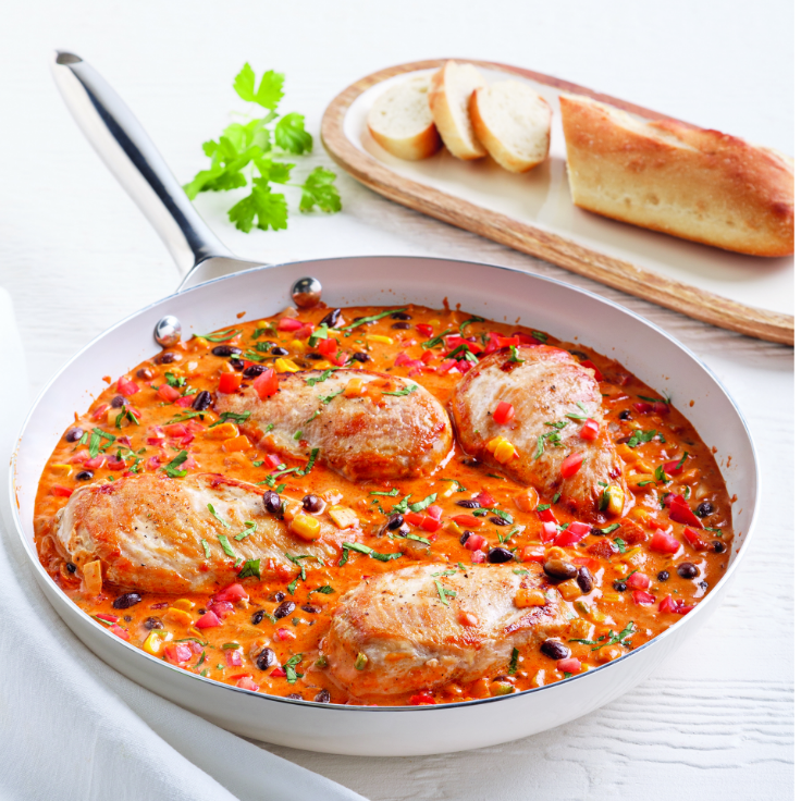 poulet à la sauce queso